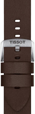 Skórzany pasek Tissot T852.048.221 22mm, brązowy 