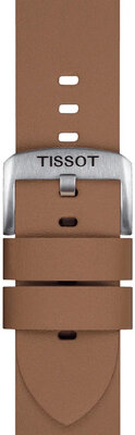 Skórzany pasek Tissot T852.048.223 22mm, brązowy