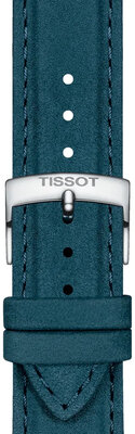 Skórzany pasek Tissot T852.048.227 21mm, niebieski