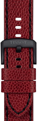 Skórzany pasek Tissot T852.049.048 22mm, czerwony, Quick Release