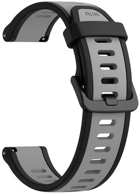 Silikonowy pasek Ricardo 18mm (Garmin Venu 2S, Vívoactive 4S, Forerunner 265S, Venu 3S aj.), czarny, Quick Release
