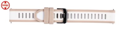 pasek silikonowy Ricardo Bormio 18mm, Beige, Quick Release