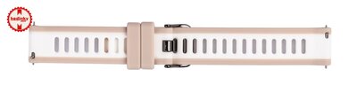 pasek silikonowy Ricardo Bormio 18mm, Beige, Quick Release