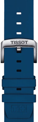 Silikonowy pasek Tissot T852.047.175 22mm, niebieski