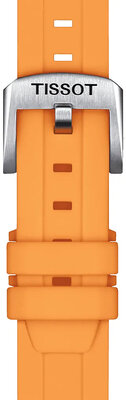 Silikonowy pasek Tissot T852.047.452 18mm, pomarańczowy 