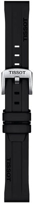 Silikonowy pasek Tissot T852.047.455 18mm, czarny