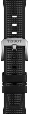Czarny pasek silikonowy Tissot T852.048.462 (dla Tissot PRX 40mm), czarny