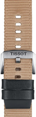 Tekstylny pasek Tissot T852.046.752 22mm, beżowy