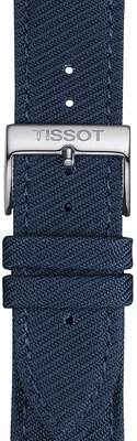 Tekstylny pasek Tissot T852.046.783 22mm, niebieski