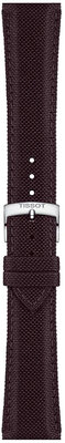 Pasek tekstylny Tissot T852.048.181 21mm, brązowy, Quick Release