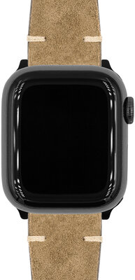 Pasek skórzany Hirsch Serro L 05564070-2, brązowy, skóra antilopowa, Limited Edition, długość L, Quick Release