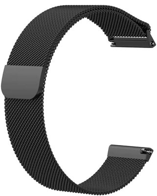 Stalowa bransoleta Ricardo 20 mm (do Garmin Fenix 7S, Epix 2, 42 mm itp.), czarna, QuickFit