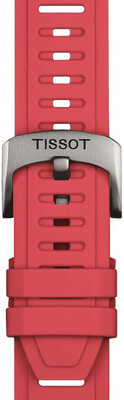 Pasek silikonowy Tissot T852.049.243 21 mm, czerwony