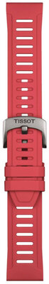 Silikonowy pasek Tissot T852.049.243 21mm, czerwony, Quick Release