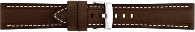 Pasek skórzany Morellato Carra 6023E22.032 M, brązowy, materiał z recyklingu