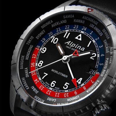 Alpina Startimer Pilot Quartz Worldtimer AL-255BRB4S26