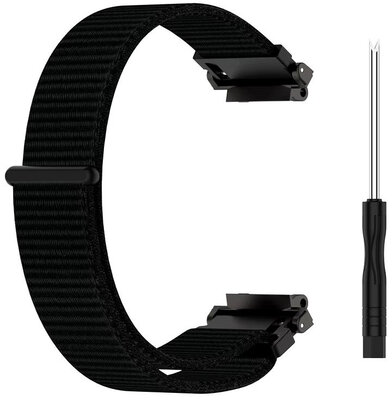 Pasek nylonowy Ricardo Ravascletto (do Amazfit T-Rex 2), Black, Quick Release, + akcesoria do wymiany, 261114