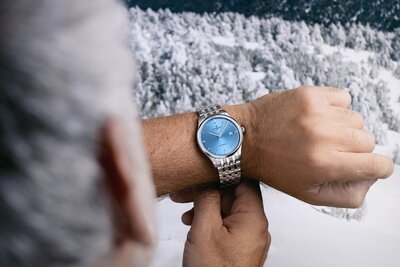 Perrelet Weekend 3 Hands Ice Blue A1300/B (+ pasek zamienny)