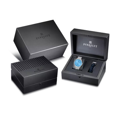 Perrelet Weekend 3 Hands Ice Blue A1300/B (+ pasek zamienny)