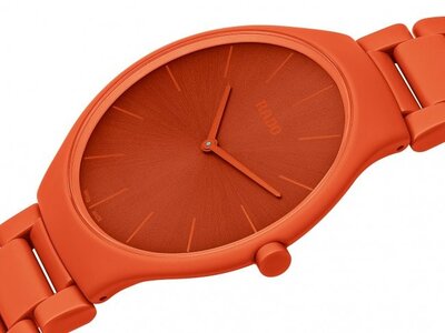 Rado True Thinline Les Couleurs Le Corbusier Powerful Orange Quartz R27095652 Limited Edition 999pcs