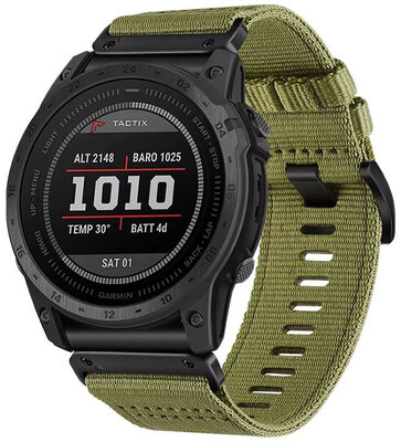 Pasek tekstylny Ricardo 22 mm (do Garmin Fenix 8/7/6 (47 mm), Epix 2 itp.), zielony, QuickFit
