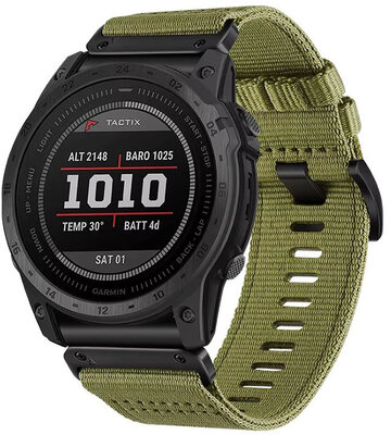 Pasek tekstylny Ricardo 26 mm (do Garmin Fenix 8/7X/6X (51 mm), Tactix itp.), zielony, QuickFit