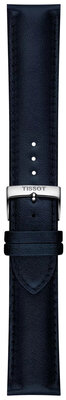 Skórzany pasek Tissot T852.050.301 22mm, niebieski, vegan, Quick Release