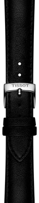 Skórzany pasek Tissot T852.050.319 18mm, czarny, vegan, Quick Release