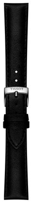 Skórzany pasek Tissot T852.050.319 18mm, czarny, vegan, Quick Release
