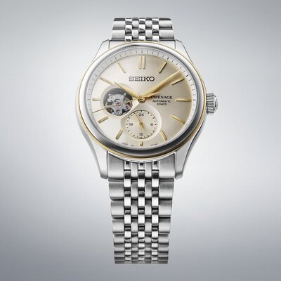 Seiko Presage Classic Series Automatic Open Heart SPB480SJ1 "Shiro-Iro"