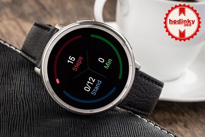 Amazfit Active 2 Premium (Round) Black Leather (+pasek zamienny)