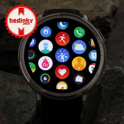 Amazfit Active 2 Premium (Round) Black Leather (+pasek zamienny)