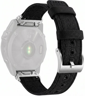 Pasek nylonowy Ricardo Ortisei 22mm, Black, QuickFit