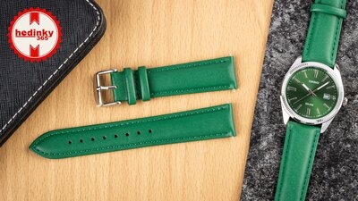 Pasek skórzany Ricardo Ancona, zielony, Quick Release