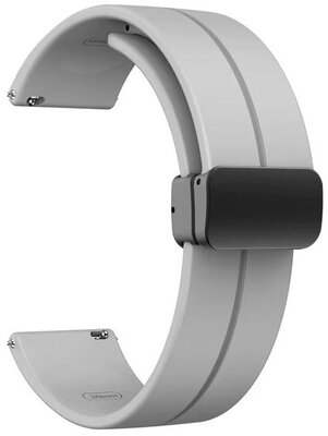 Pasek silikonowy Ricardo 22 mm (dla Amazfit Bip 5), szary, z szybkozłączką