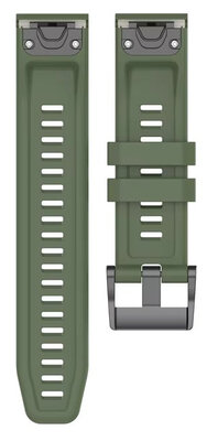 Silikonowy pasek Ricardo 22mm (pro Garmin Fenix 8/7/6 (47mm), Epix 2 aj.), zielony V1, QuickFit