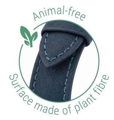 Pasek naturalny Hirsch Fibre Plant M 04299182-2, niebieski, włókna naturalne, długość M, Quick Release, edycja limitowana