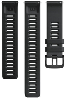 Pasek silikonowy Polar 22mm, czarny, rozmiar S, M/L, Quick Release, płatniczy