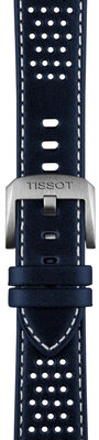 Skórzany pasek Tissot T852.050.051 20mm, niebieski