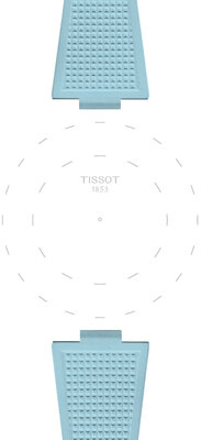 Gumowy pasek Tissot T852.050.985 (do modelu Tissot PRX 40mm), niebieski