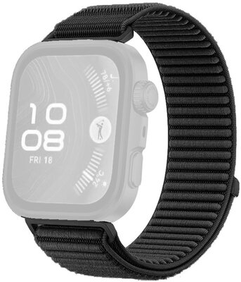 pasek nylonowy Ricardo Frabosa (do Huawei Watch Fit 3, 4, 4 Pro, 5, 5 Pro), Black