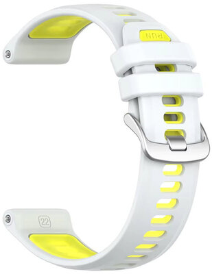 Silikonowy pasek Ricardo 22mm (pro Garmin Forerunner 970 aj.), biały, Quick Release