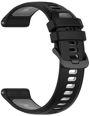 Silikonowy pasek Ricardo 22mm (pro Garmin Forerunner 970 aj.), czarny V3, Quick Release