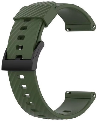 Silikonowy pasek Ricardo 24mm (pro Garmin Venu X1), zielony, Quick Release
