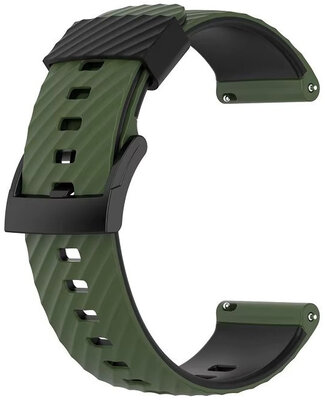 Silikonowy pasek Ricardo 24mm (pro Garmin Venu X1), zielony V2, Quick Release