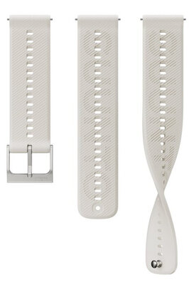 Silikonowy pasek Suunto 22mm (Pro Suunto Athletic 6), biały, Quick Release, rozmiar S/M