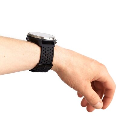Silikonowy pasek Suunto 24mm (pro Suunto Spartan Sport, Spartan Sport Wrist HR/Baro, Suunto 7, Suunto 9, Suunto 9 Baro), czarny