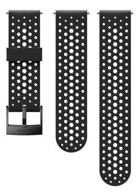 Silikonowy pasek Suunto 24mm (pro Suunto Spartan Sport, Spartan Sport Wrist HR/Baro, Suunto 7, Suunto 9, Suunto 9 Baro), czarny