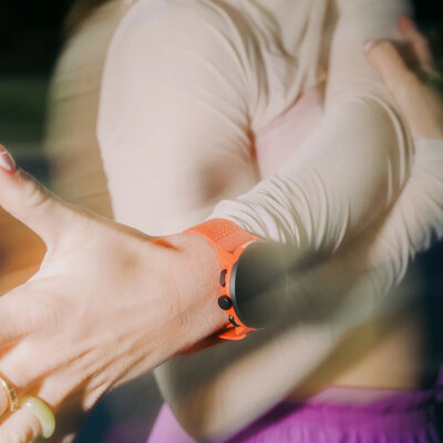 Pasek tekstylny Suunto 22mm, pomarańczowy, rozmiar S/M + M/L