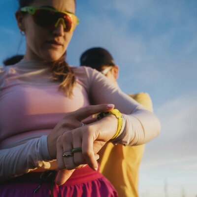 Pasek tekstylny Suunto 22mm, żółty, rozmiar S/M + M/L